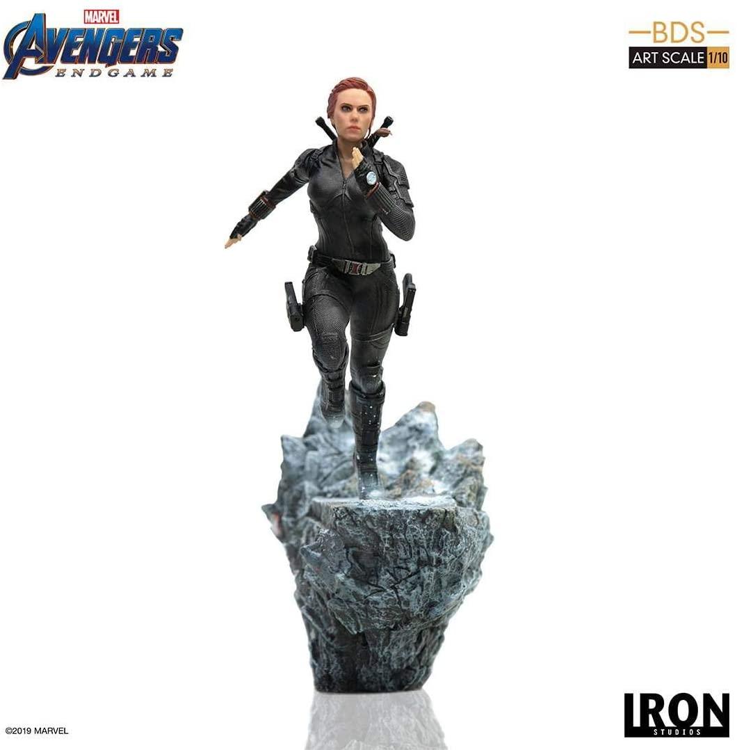 Avengers Endgame BDS Statua Figura Black Widow 21cm Iron Studio Scatola Rovinata