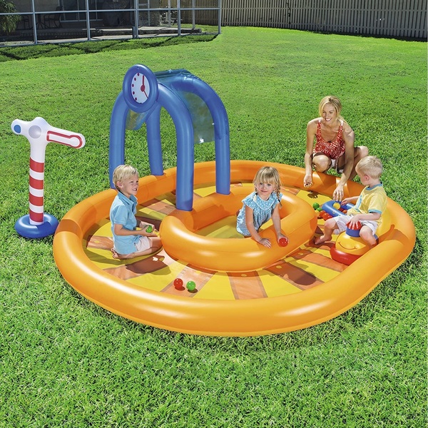 PISCINA TRENINO CON TRENO VAGONE 285X224X119 CM