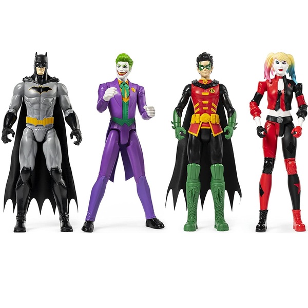 SET 4 PERSONAGGI BATMAN – ROBIN – THE JOKER – THE RIDDLER