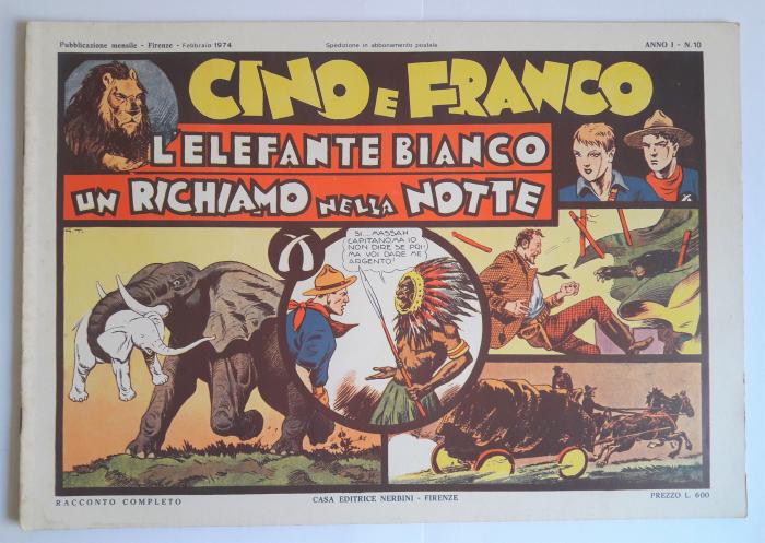 Cino e Franco L’Elefante Bianco Nerbini Reprint 1974 Tim Tyler’s Luck