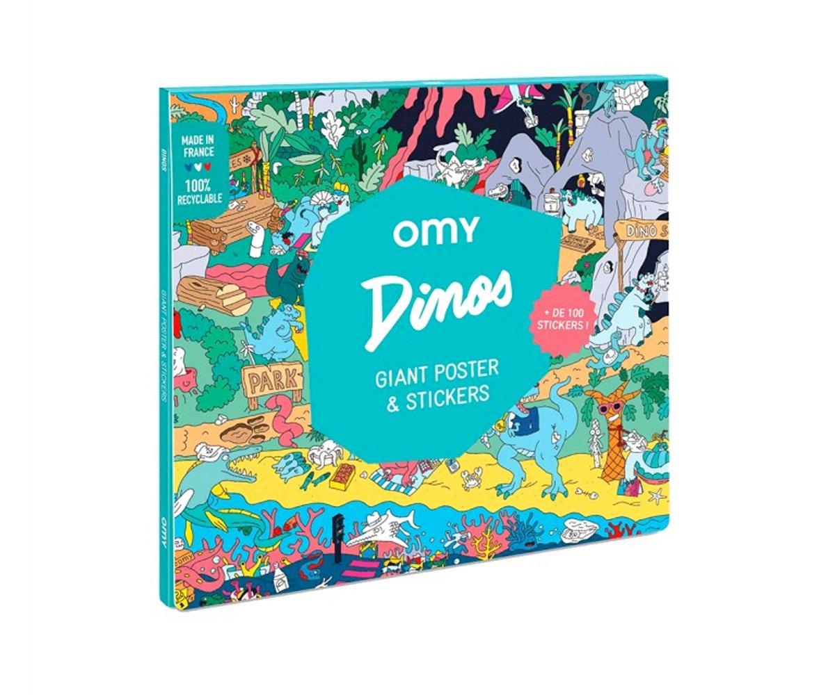 Poster XL OMY Dino + Stickers