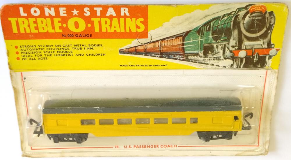 Lone Star Treble-O-Trains N 000 Gauge 78 US Passenger Coach