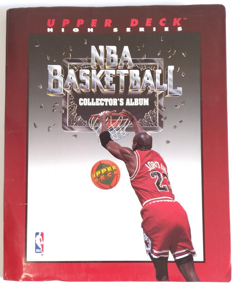 NBA Upper Deck 1992-93 Binder + Incomplete Set -45 Cards International Ed