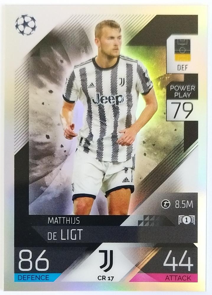 Match Attax Champions League 2022-23 Matthijs De Ligt Chrome Preview CR17 Card