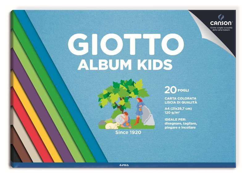 Giotto Album Kids Album A4 20 fogli 120 g/m2 Colori assortiti fila