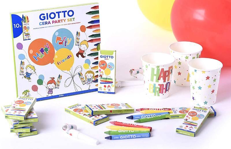 GIOTTO PARTY SET CERA – CONFEZIONE DA 10 BLISTER CERA PER GIOCARE TUTTI INSIEME fila