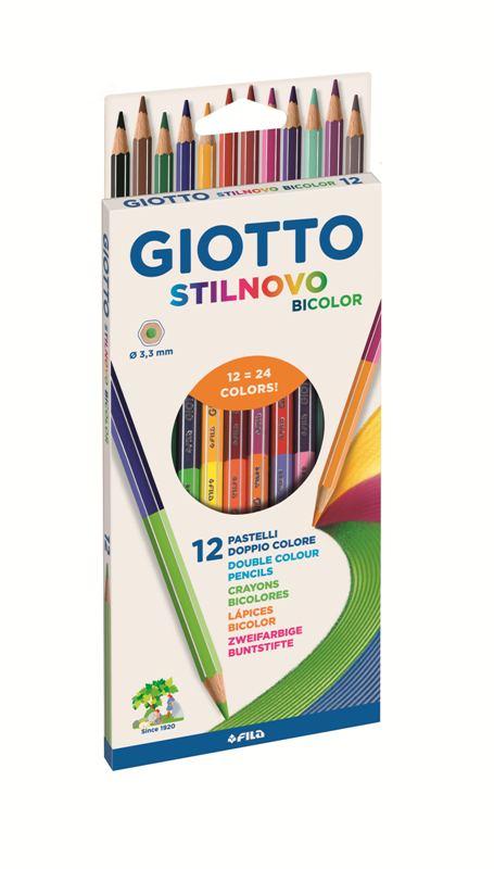 ASTUCCIO 12 GIOTTO STILNOVO BICOLORE – Diametro mina 3,3mm fila