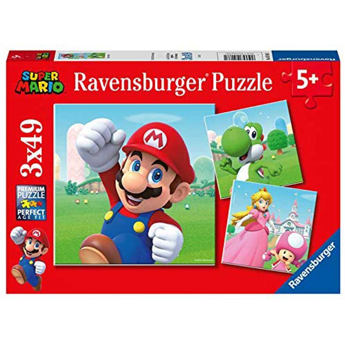 RAVENSBURGER Super Mario Puzzle 3X49 Pezzi – 05186