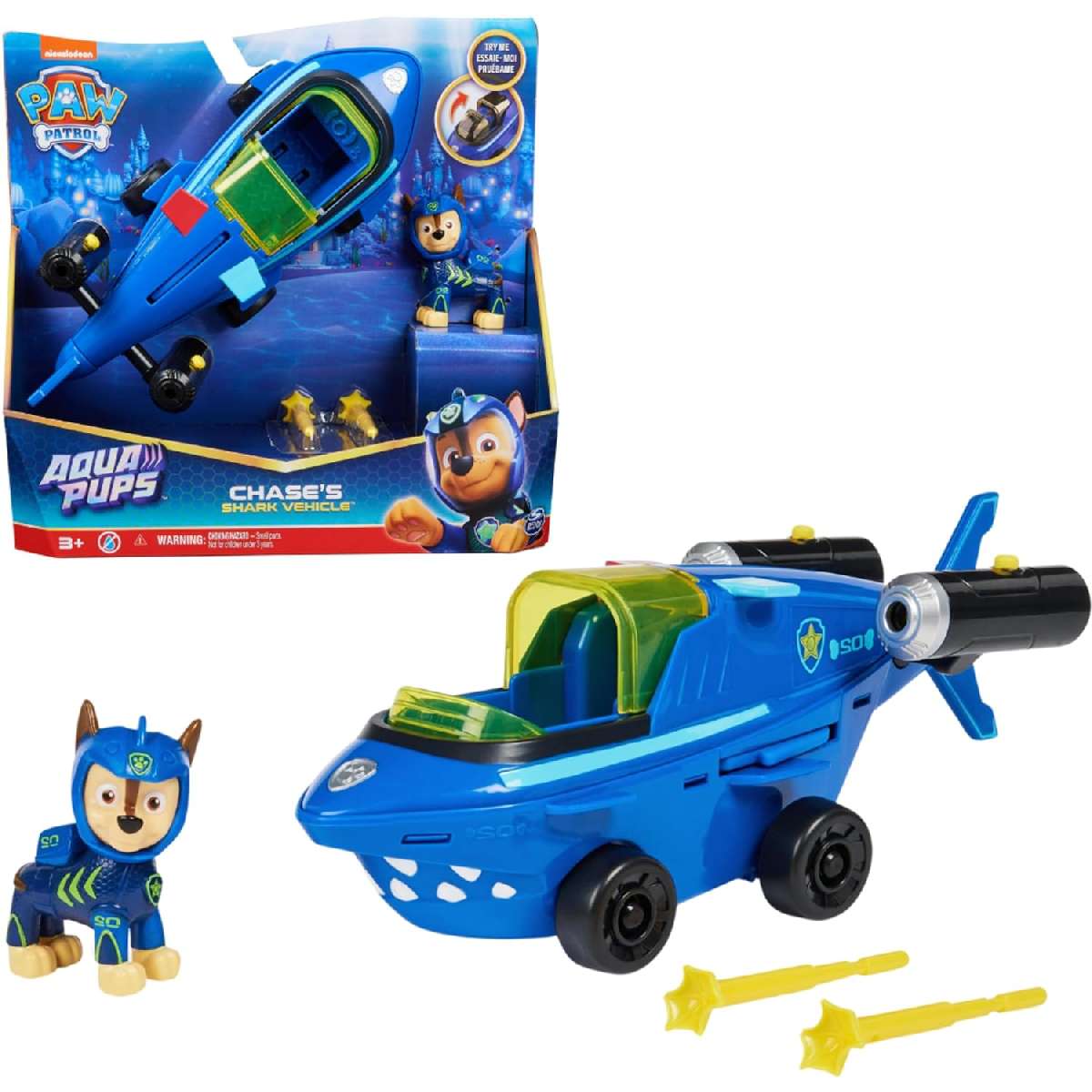 SPIN MASTER Paw Patrol Veicolo Chase Aqua Pups – 6066140