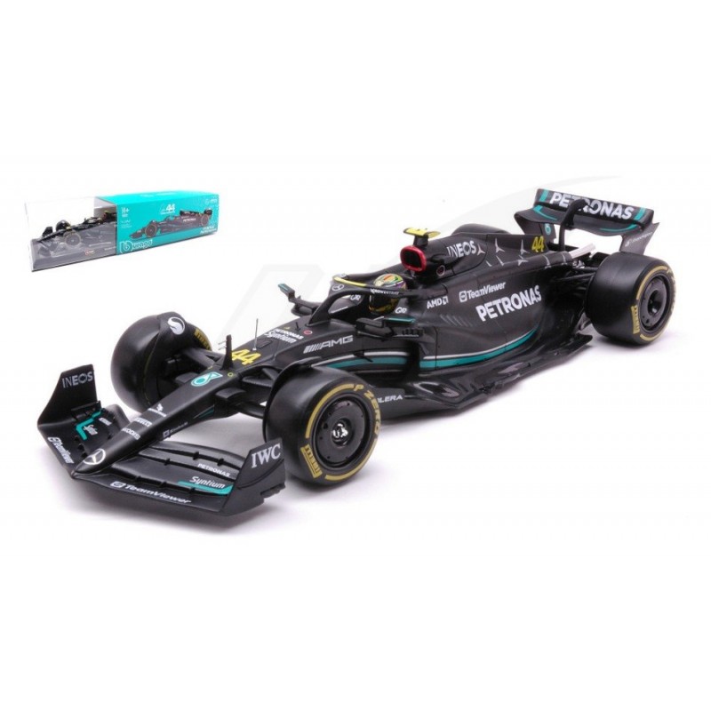 Burago MERCEDES F1 LEWIS HAMILTON 2023 W/HARD CASE 1:24 – BU28028H