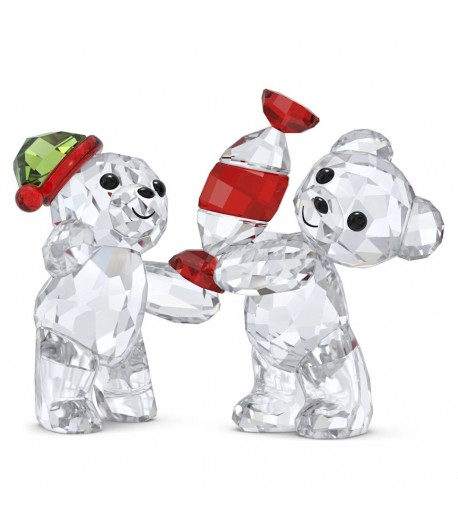 Coppia orsetti Natale Swarovski Kris Bear Holiday Ed.2023 5652642