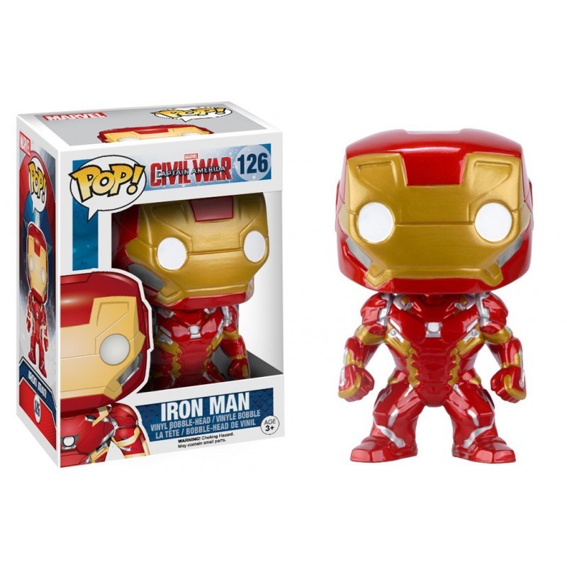 FUNKO POP MARVEL CIVIL WAR – IRON MAN BOBBLE HEAD KNOCKER FIGURE