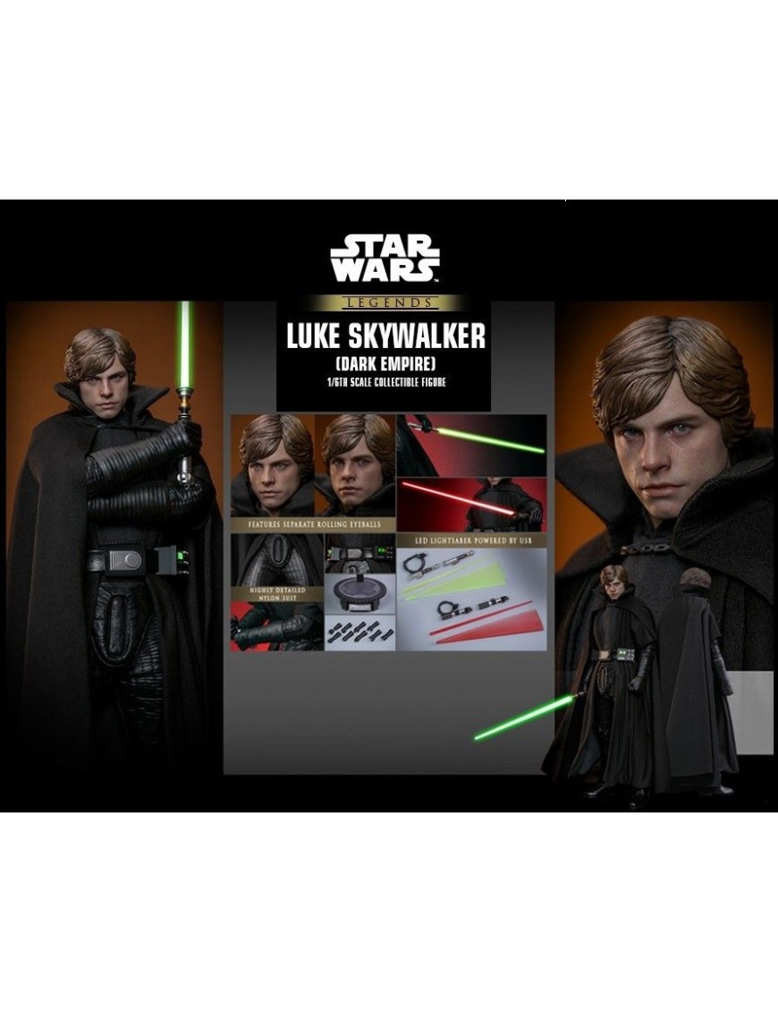 Hot Toys Comic Masterpiece Star Wars Dark Empire Luke Skywalker 1/6 Scale Collectible Figure