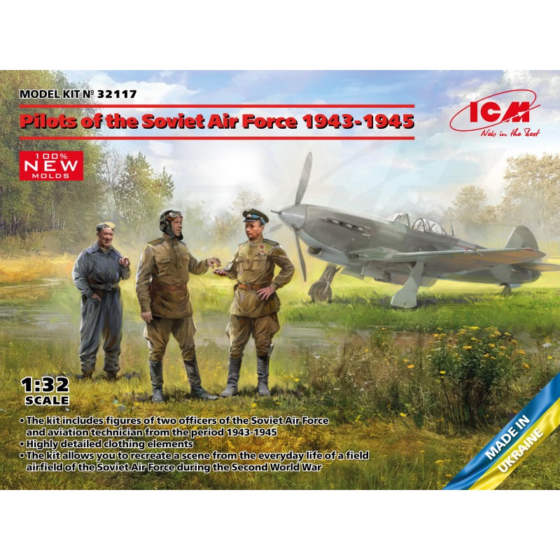 ICM 1/32 Pilots of the Soviet Air Force 1943-1945 (100% new molds) – 32117