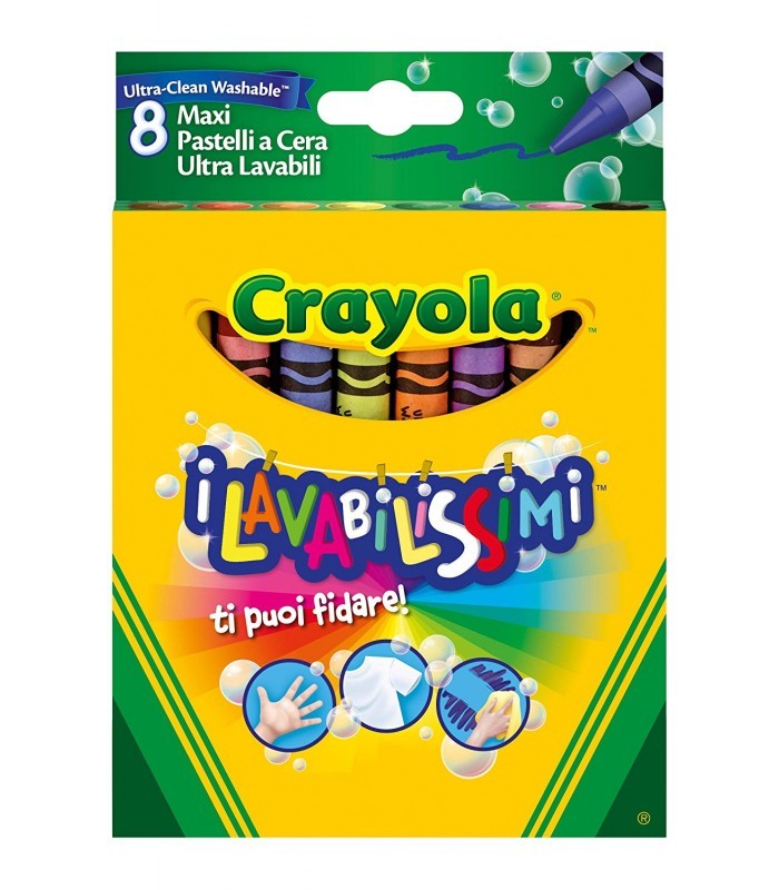 Crayola 8 Maxi Pastelli Lavabilissimi