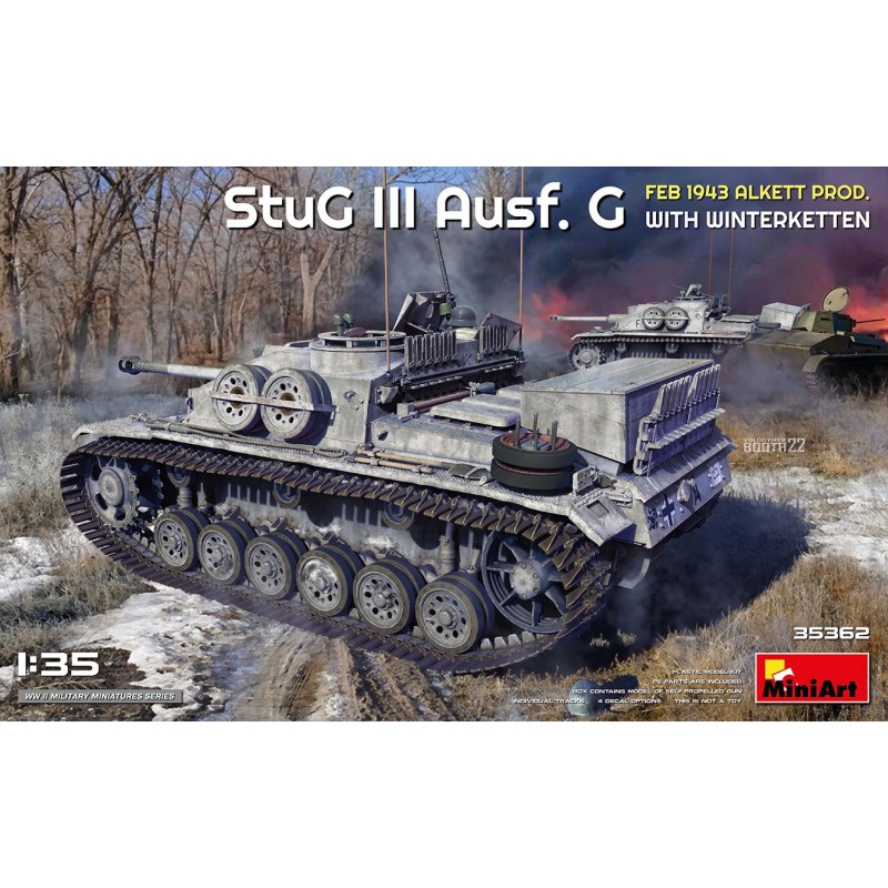 MINI ART 1/35 StuG III Ausf. G Feb 1943 Alkett Prod. with Winterketten – 35362