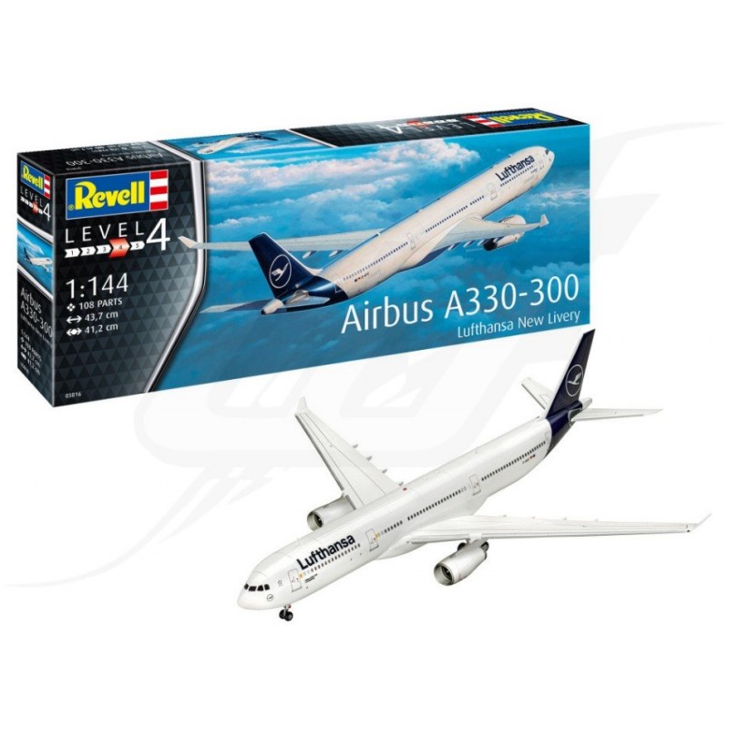 Revell AIRBUS A330-300 LUFTHANSA NEW LIVERY KIT 1:144 – RV03816